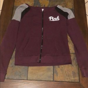 PINK zip up hoodie